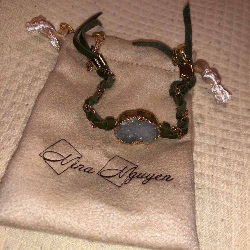 Nina Nguyen Emerald Colored Stone Bracelet